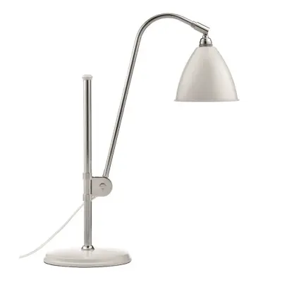 GUBI - Bestlite BL1 Bordslampa Ø16 Krom/Matt Vit