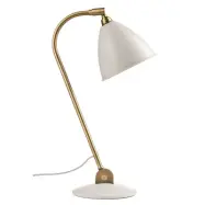 GUBI - Bestlite BL2 Bordslampa Ø16 Mässing/Matt Vit