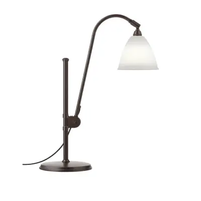 GUBI - Bestlite BL1 bordslampa, porslin/svart, Ø 16 cm