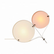GUBI Coppia bordslampa Ivory&blush