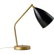 GUBI - Gräshoppa Bordslampa Glossy Black/Brass