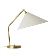 GUBI - Gräshoppa bordslampa grå metall/textil E14