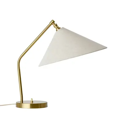 GUBI - Gräshoppa bordslampa grå metall/textil E14