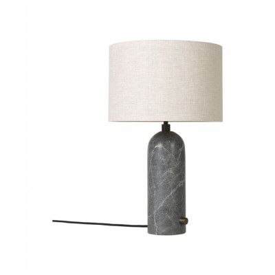 GUBI - Gravity Bordslampa Large Grå Marmor/Canvas
