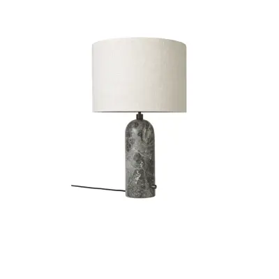 GUBI - Gravity Bordslampa Large Grå Marmor/Canvas