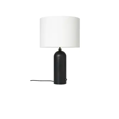 GUBI - Gravity Bordslampa Large Svart Stål/Vit