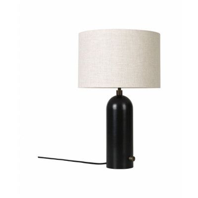 GUBI - Gravity Bordslampa Small Svart Stål/Canvas