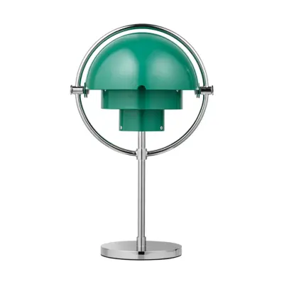 GUBI - Multi-Lite Portable Bordslampa Krom/Teal Green
