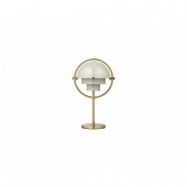 GUBI - Multi-Lite Portable Bordslampa Mässing/Pastel Gray
