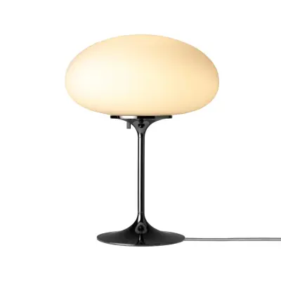 GUBI - Stemlite bordslampa, svart-krom, höjd 42 cm, dimbar