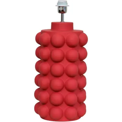 Hallbergs Belysning Bubbels Lampfot L Welcoming red 23cm