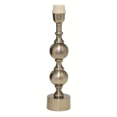 Hallbergs Belysning Charlotta Lampfot Låg Antik silver 8cm