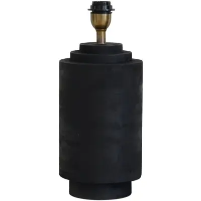 Hallbergs Belysning Columna Lampfot M Antik svart 17cm