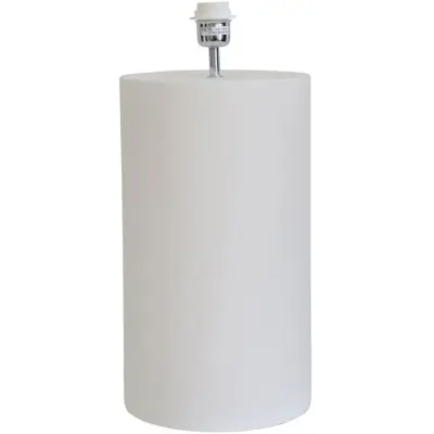 Hallbergs Belysning Manhattan Lampfot L Matt vit 23cm