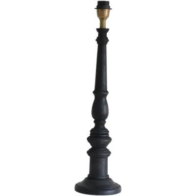 Hallbergs Belysning Oxford Lampfot Hög Antik Svart 15,5cm