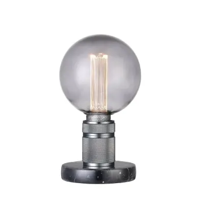 Halo bordslampa E27, svart/marmor