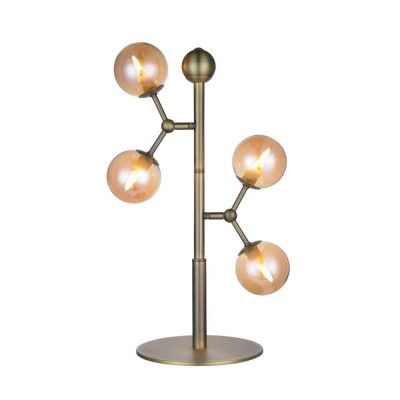 Halo Design - Atom Bordslampa Antique Brass/Amber