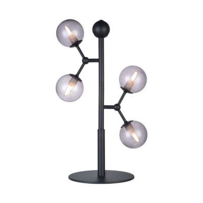 Halo Design - Atom Bordslampa Black/Smoke