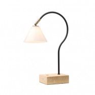 Halo Design - Question Portable Bordslampa Svart Antique/Mässing Opal