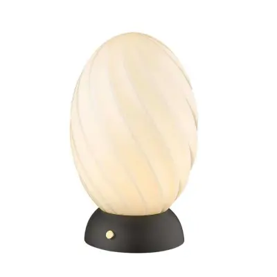 Halo Design - Twist Oval Bordslampa Opal/Black