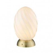 Halo Design - Twist Oval Bordslampa Opal/Brass