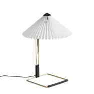 HAY - Matin LED-bordslampa, vit/mässing, höjd 38 cm