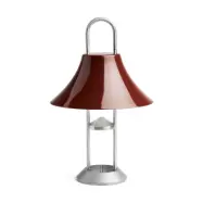 HAY Mousqueton portabel bordslampa Iron red