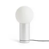 HAY - TURN ON LED-bordslampa, aluminium, höjd 20 cm, dimbar