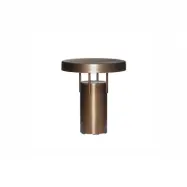 Hübsch - BringMe Mini LED-batteridriven bordslampa, mässing, 20 cm