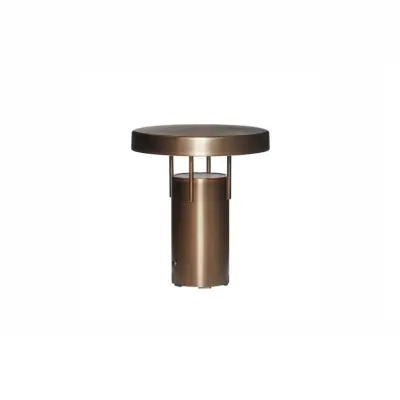 Hübsch - BringMe Mini LED-batteridriven bordslampa, mässing, 20 cm