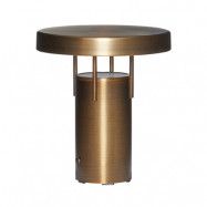 Hübsch - BringMe Mini LED Portable Bordslampa Dim. Brunad Mässing