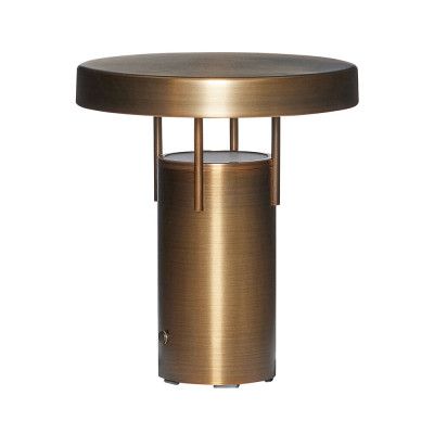 Hübsch - BringMe Mini LED-batteridriven bordslampa, mässing, 20 cm –