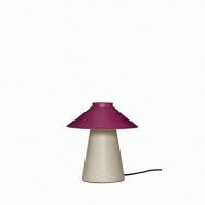 Hübsch - Chipper Bordslampa Sand/Burgundy