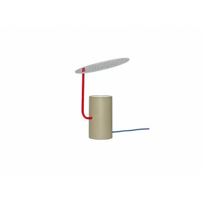 Hübsch - Disc Bordslampa Khaki/Red