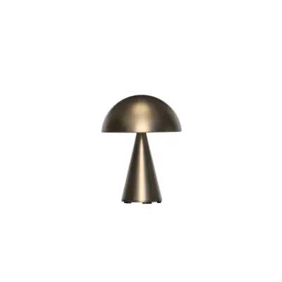 Hübsch - Mush LED-batteridriven bordslampa, bronsbrun