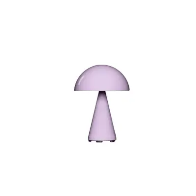 Hübsch - Mush LED-batteridriven bordslampa, rosa, höjd 15 cm