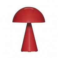 Hübsch - Mush LED Portable Bordslampa Dim. Röd