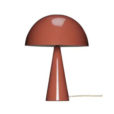 Hübsch - Mush Mini Bordslampa Maroon/Sand