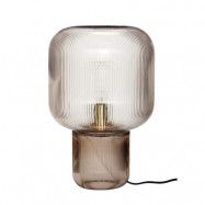 Hübsch - Pirum Bordslampa Clear/Smoked