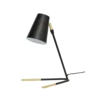 Hübsch - Slant Bordslampa Black/Brass