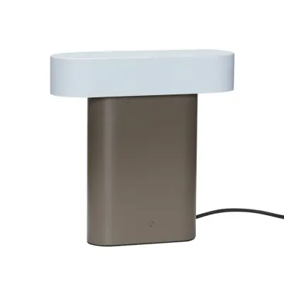 Hübsch - Sleek Bordslampa Brown/Light Grey