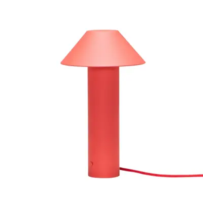 Hübsch - Tower LED-bordslampa, röd, höjd 32 cm –
