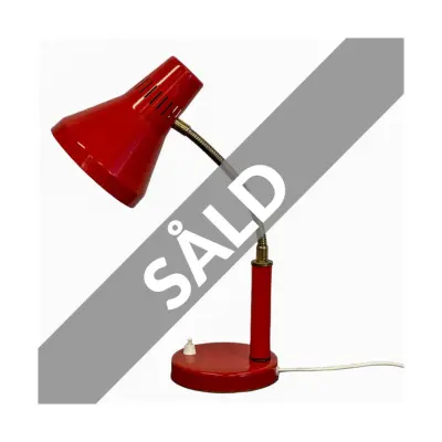 Hemi 3A bordslampa, röd