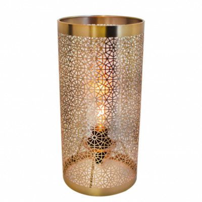 Hermine bordslampa, mattmässing 28cm