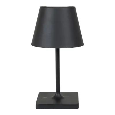 HOUSE NORDIC Dean LED-bordslampa, uppladdningsbar - svart polypropen och stål