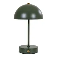 HOUSE NORDIC Holt LED-bordslampa - Bordslampa, uppladdningsbar, grön/mässing