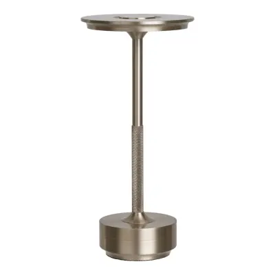 HOUSE NORDIC Lyneham LED-bordslampa, uppladdningsbar - silverfärgad aluminium