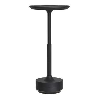 HOUSE NORDIC Lyneham LED-bordslampa, uppladdningsbar - svart aluminium