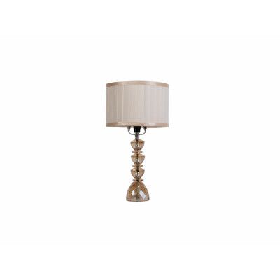 HOUSE OF SANDER Daisy bordslampa - beige och champagneglas