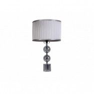 HOUSE OF SANDER Pelagonia bordslampa - ljusgrå och rökt glas